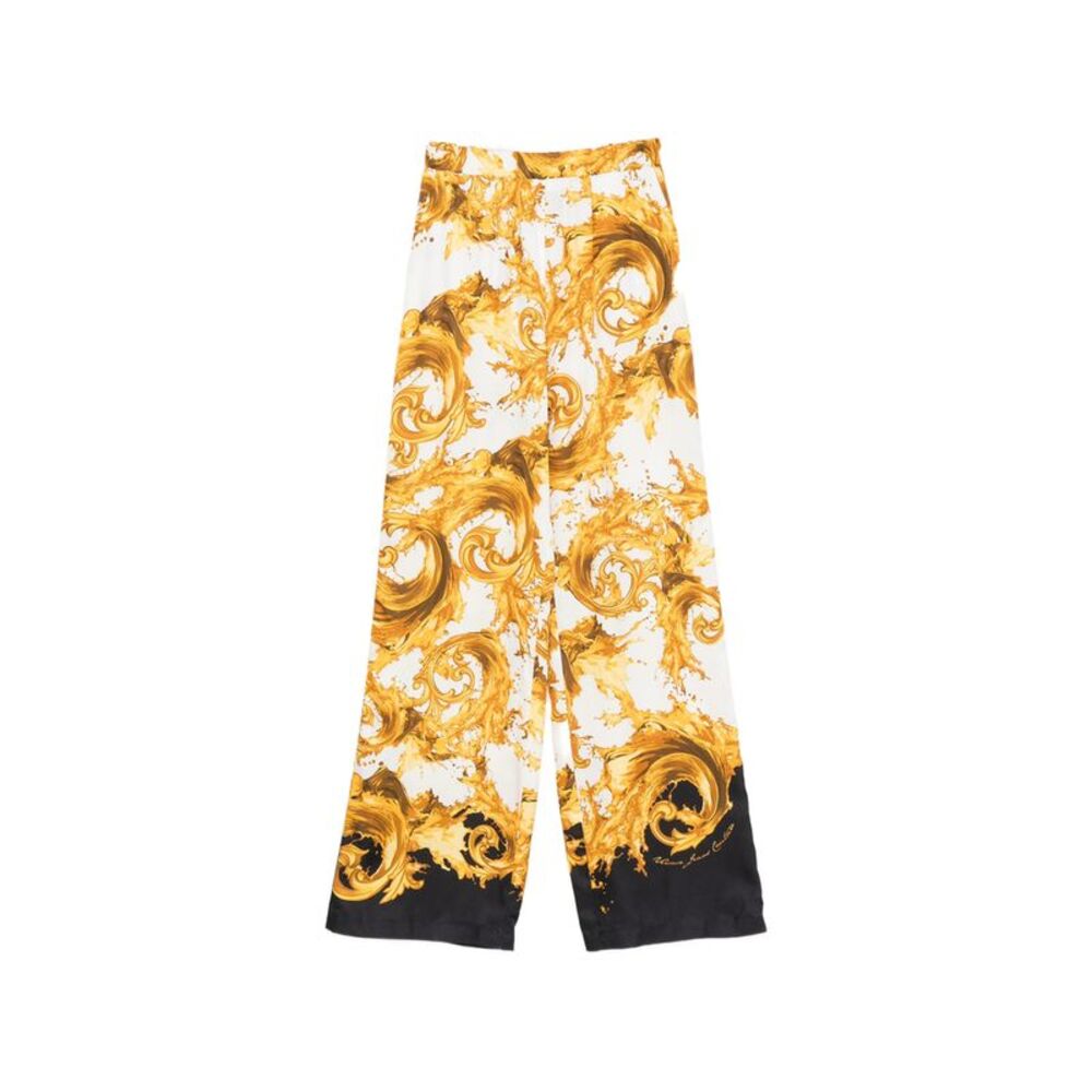 Versace Jeans Couture White Trousers - Palazzo Pants Women